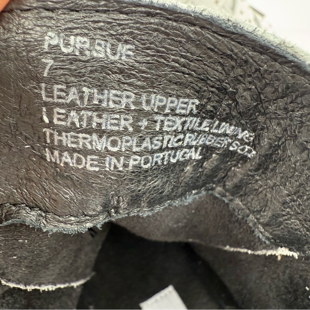 Steve Madden Pursue Moto Ankle Boots White Leather Buckle Studded 7M - Picture 10 of 16